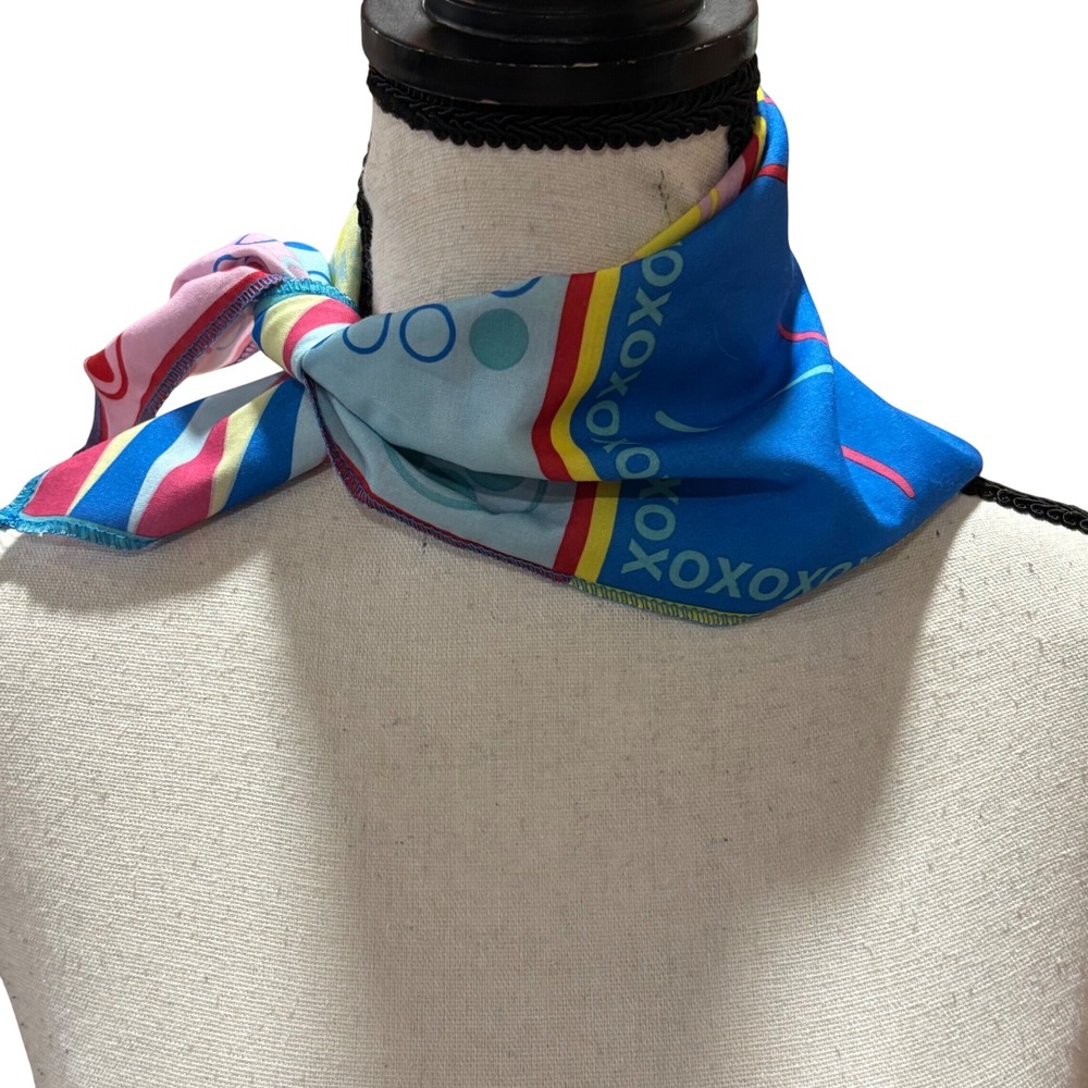 Lush Lets‎ Play Knot Wrap Bandana Scarf Reusable Gift Wrap Tic Tac Toe Games NWT